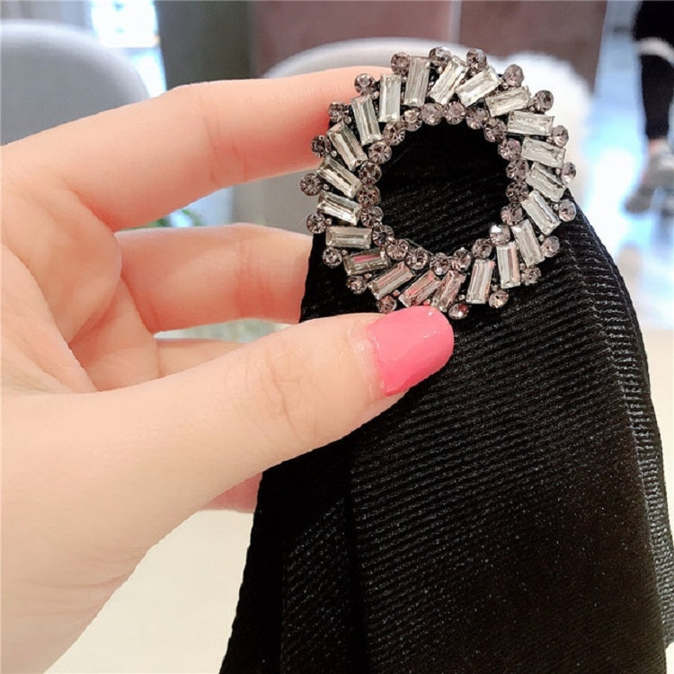 Women Rhinestone Bow Tie Wild Brooch Clothing Accessories(As Show)