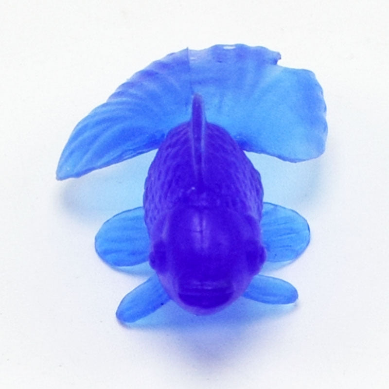 10 PCS Soft Rubber Gold Fish Baby Bath Toys Plastic Simulation Small Goldfish Kids Swimming Beach Toys(Random Color Delivery)