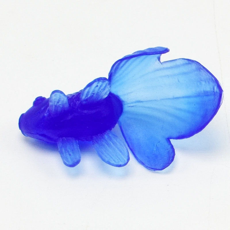 10 PCS Soft Rubber Gold Fish Baby Bath Toys Plastic Simulation Small Goldfish Kids Swimming Beach Toys(Random Color Delivery)