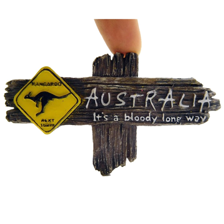 2 PCS Kangaroo Fridge Magnets Home Decoration Tourist Souvenirs