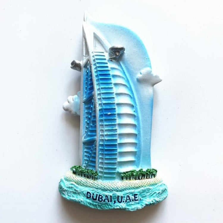 Three-dimensional Magnetic Refrigerator Stickers Tourist Attractions Souvenirs(Burj Al Arab)