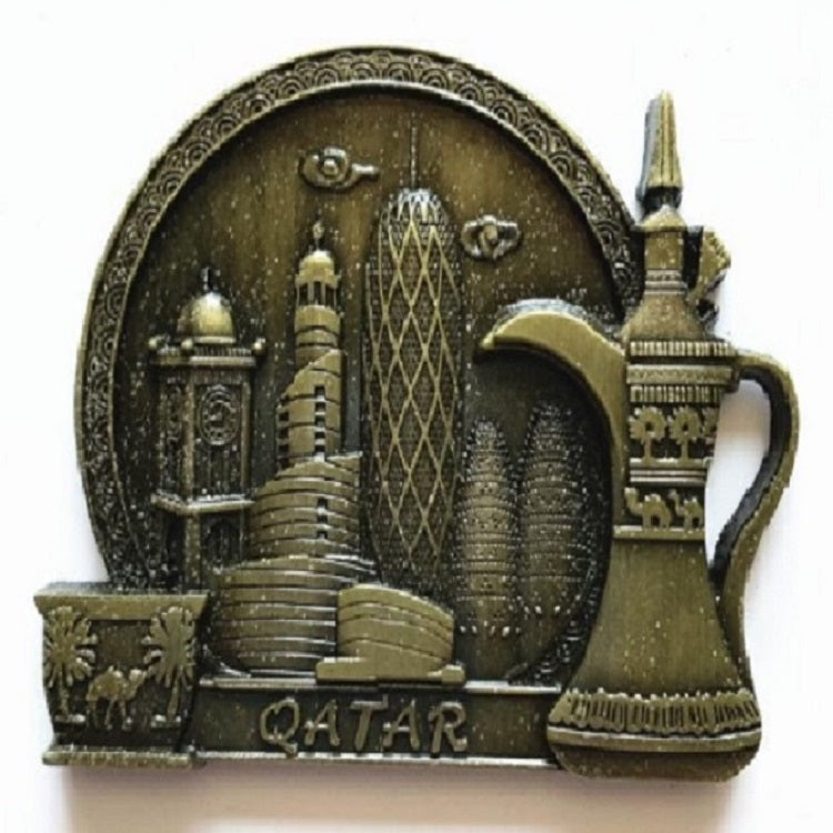 Three-dimensional Magnetic Refrigerator Stickers Tourist Attractions Souvenirs(Qatar)