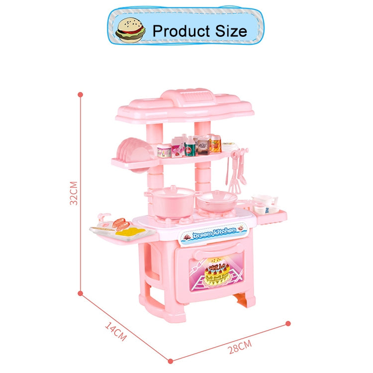 Family Role Playing Toy Simulation Kitchen Supplies Tableware Table, Set, Random Color Delivery
