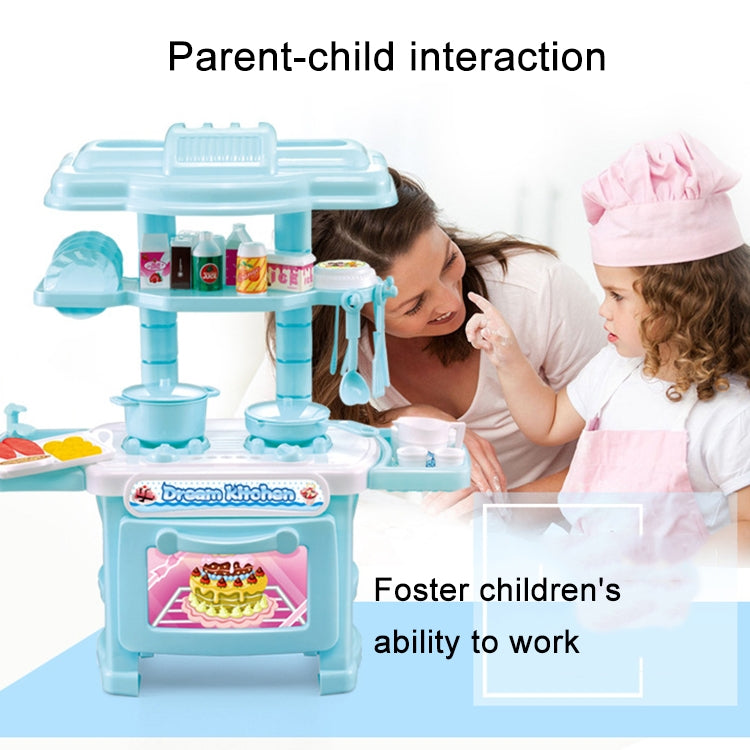 Family Role Playing Toy Simulation Kitchen Supplies Tableware Table, Set, Random Color Delivery
