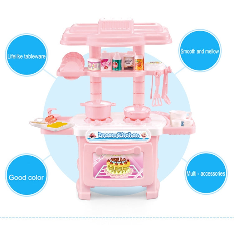 Family Role Playing Toy Simulation Kitchen Supplies Tableware Table, Set, Random Color Delivery