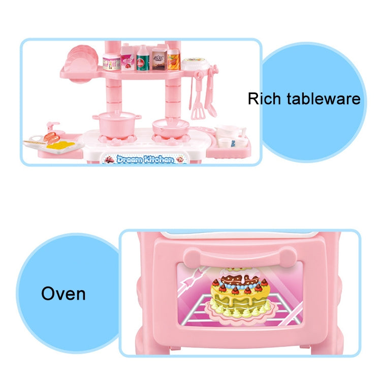 Family Role Playing Toy Simulation Kitchen Supplies Tableware Table, Set, Random Color Delivery