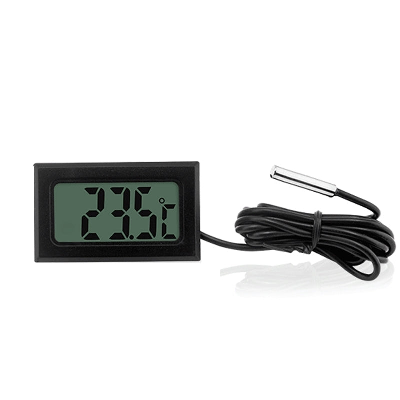 Mini LCD Indoor Digital Thermometer (Celsius Display) (Black)