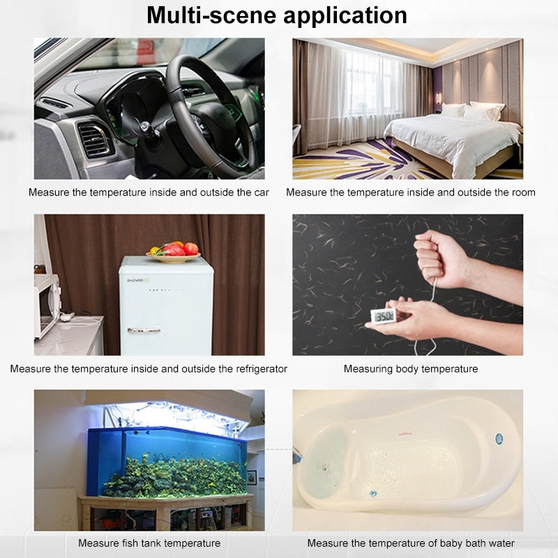 Mini LCD Indoor Digital Thermometer (Celsius Display) (Black)