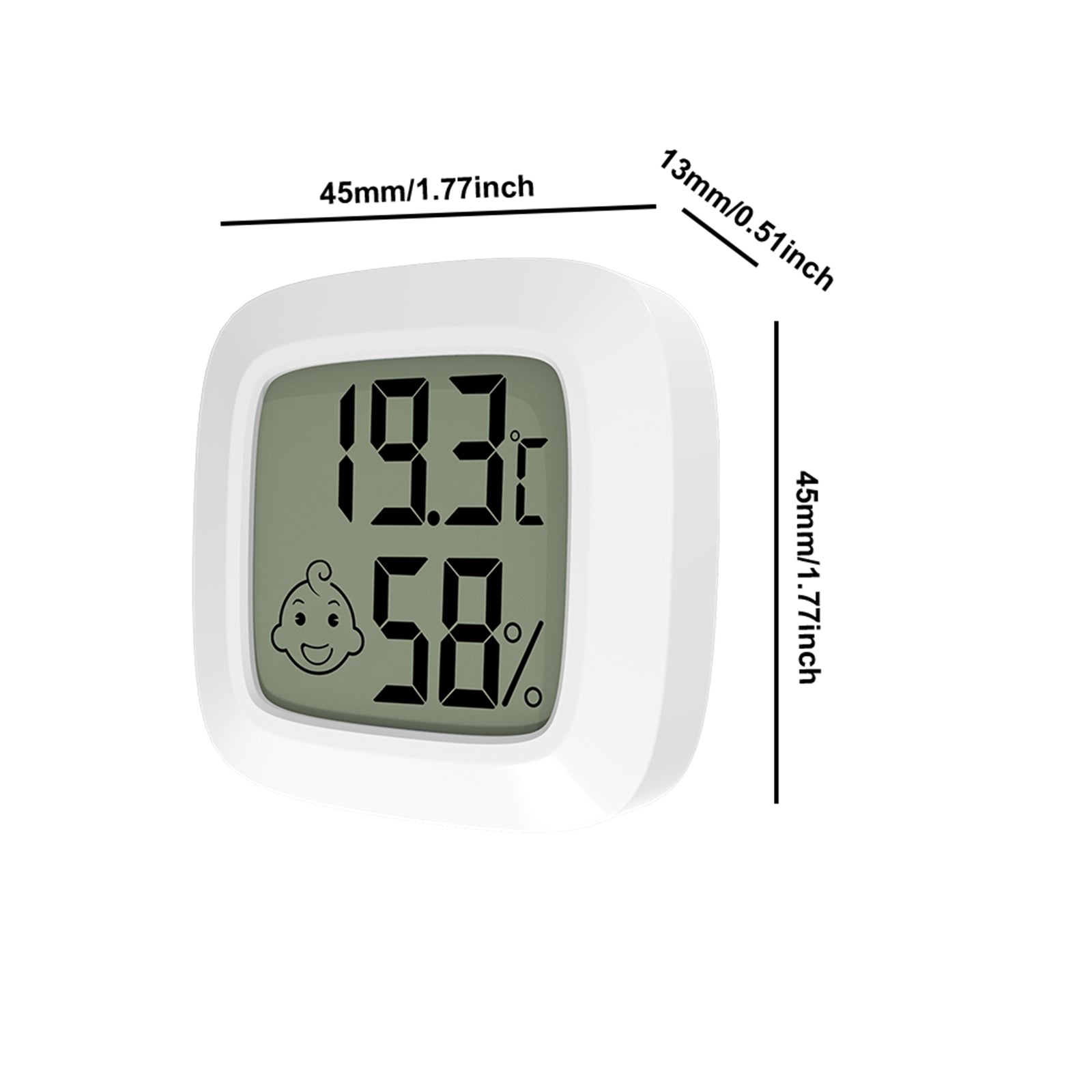 YS28 Temperature And Humidity Measuring Baby Room Temperature Meter (White)