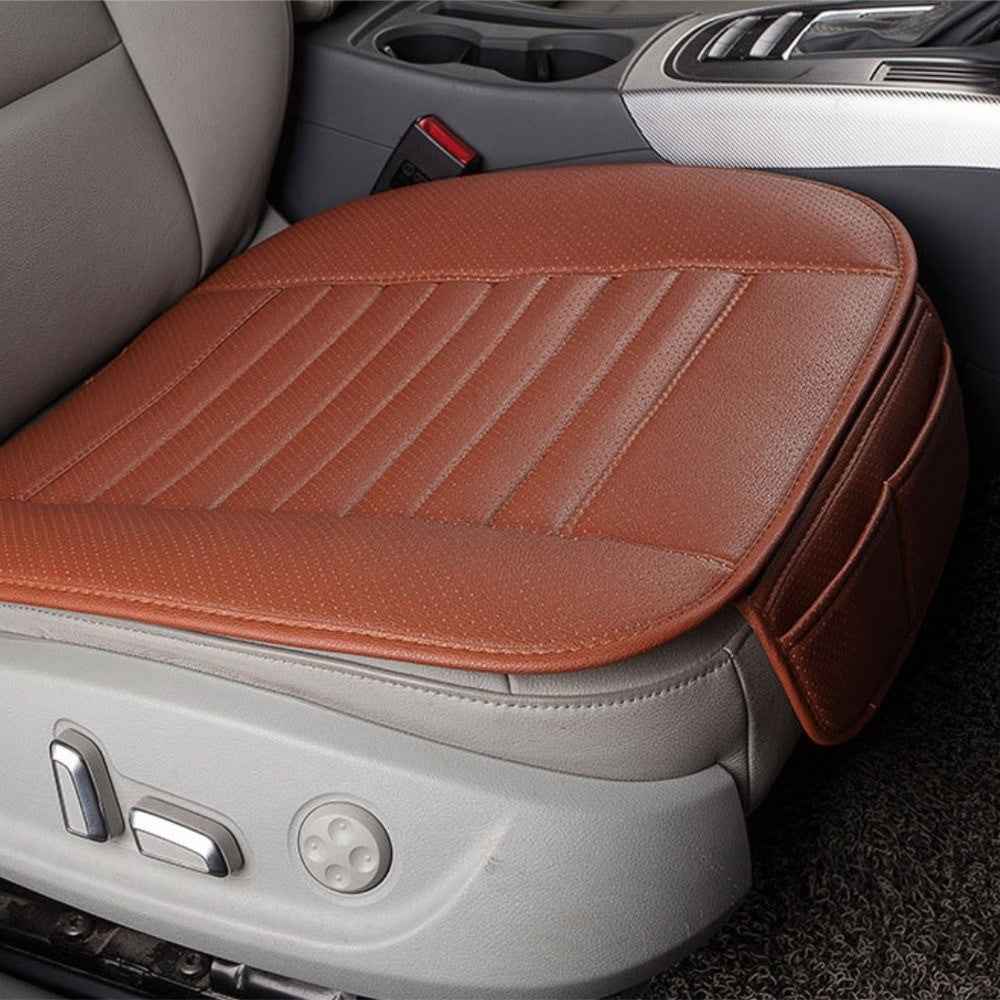 Car Seat Pad Cover Breathable Comfort Car Front Driver/Passenger Seat Cushion - Brown