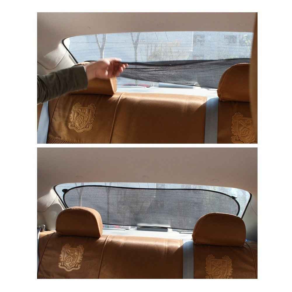 Photocatalyst Mesh Sun Visor Window Screen Sunshade for Car - Size: 39.3x19.6inch