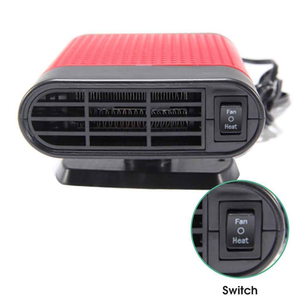 12V 150W 2-in-1 Auto Car Heater Cooling Fan Defroster Defrost Windscreen Window Demister - Black Ash/(Ordinary)