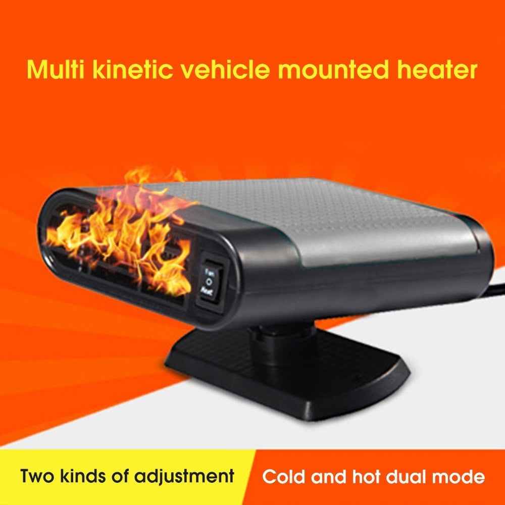 12V 150W 2-in-1 Auto Car Heater Cooling Fan Defroster Defrost Windscreen Window Demister - Black Ash/(Purify)