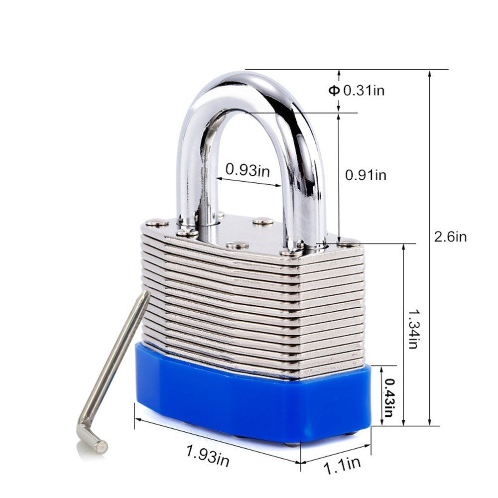 4-Digit Bottom Resettable Combination Padlock Anti-Theft Security Padlock for School Gym Storage Gate Cabinet