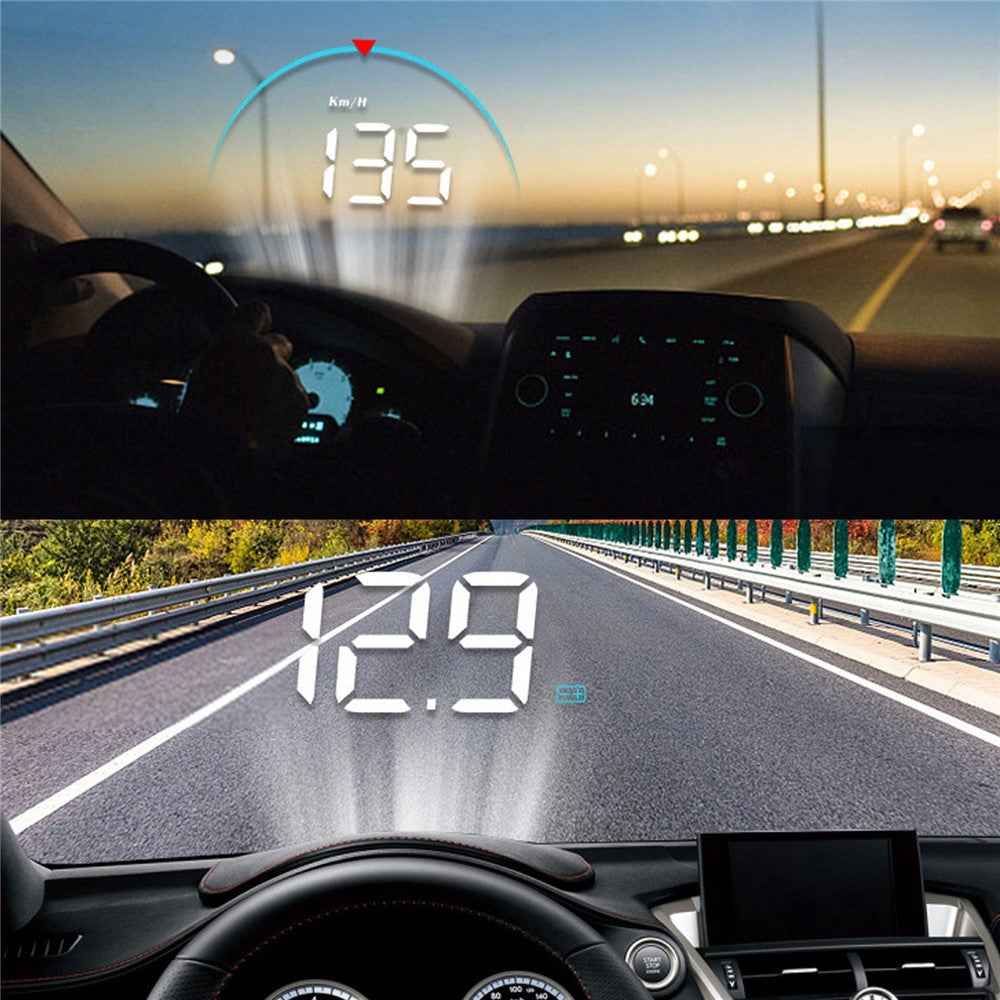Intelligent Heads Up Display High Definition Refitted Speedometer [CE/RoSH Certified] for Automobile Vehicle Heads Up Display Car Digital Speedometer