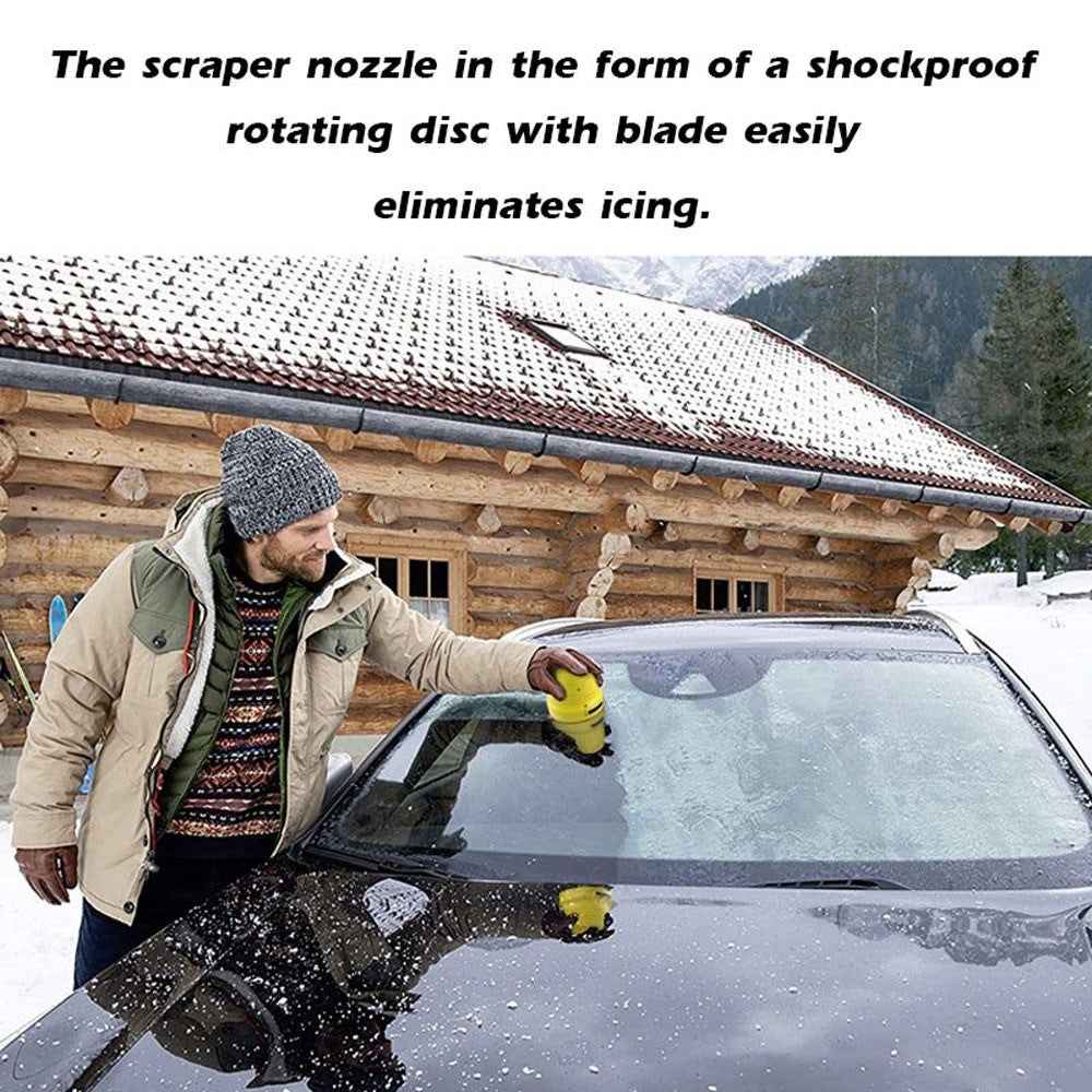 Snow Remover Hand Held Electric Snow Remover Automatic Snow Scraper Electric Ice Scraper - Yellow