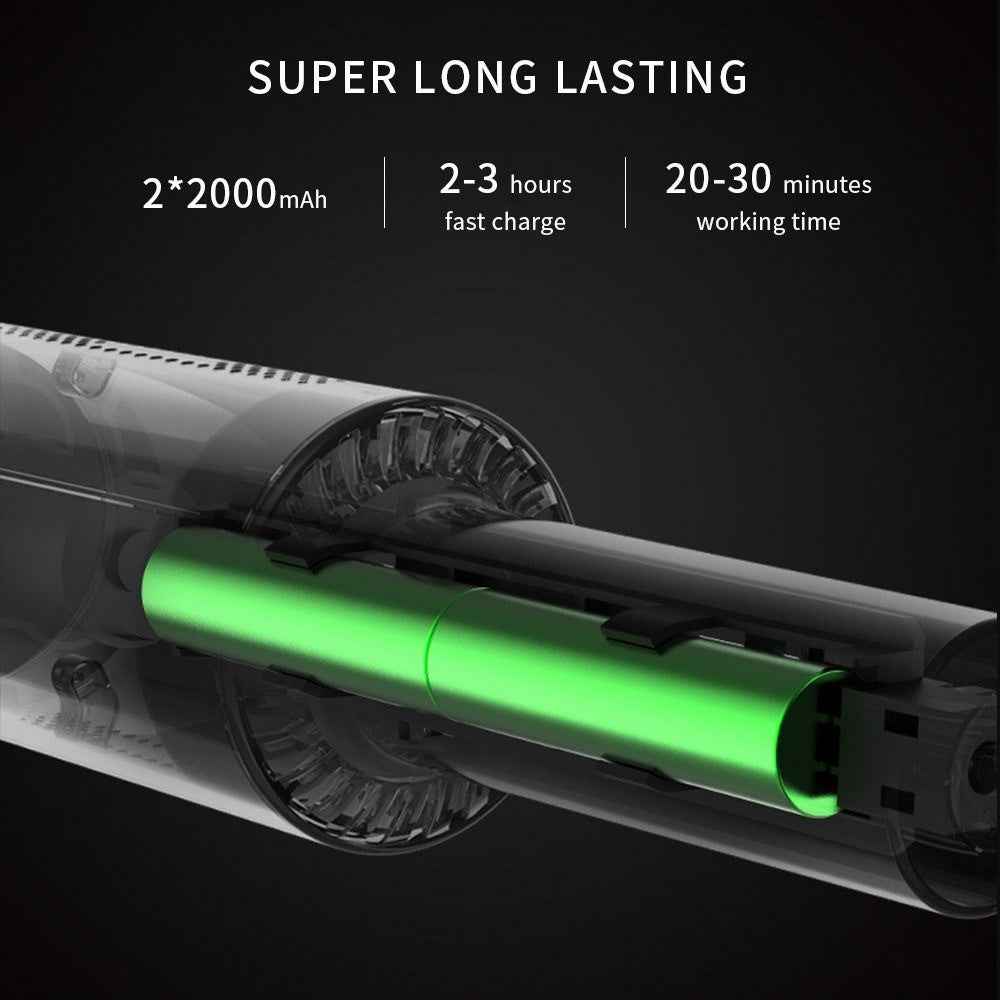 Car Vacuum Cleaner 6000Pa  High Power Handheld Vacuum Cordless Portable Mini Vacuum Cleaner for Car/Home/Pet Hair - Cordless/Black
