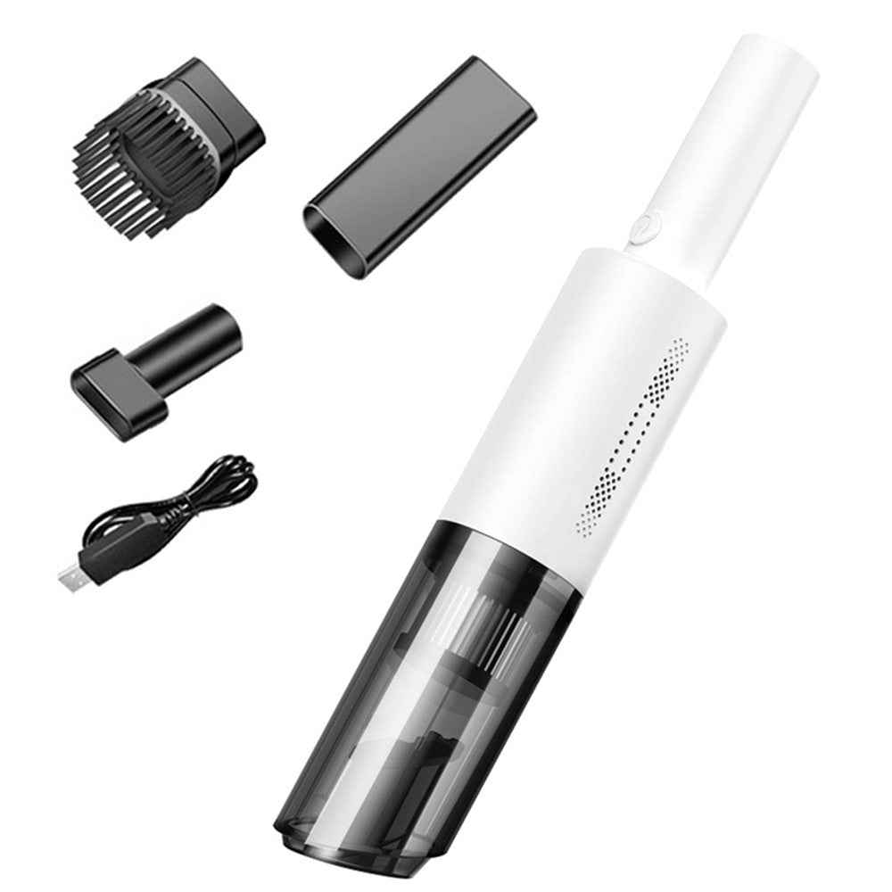 Car Vacuum Cleaner 6000Pa High Power Handheld Vacuum Cordless Portable Mini Vacuum Cleaner for Car/Home/Pet Hair - Cordless/White