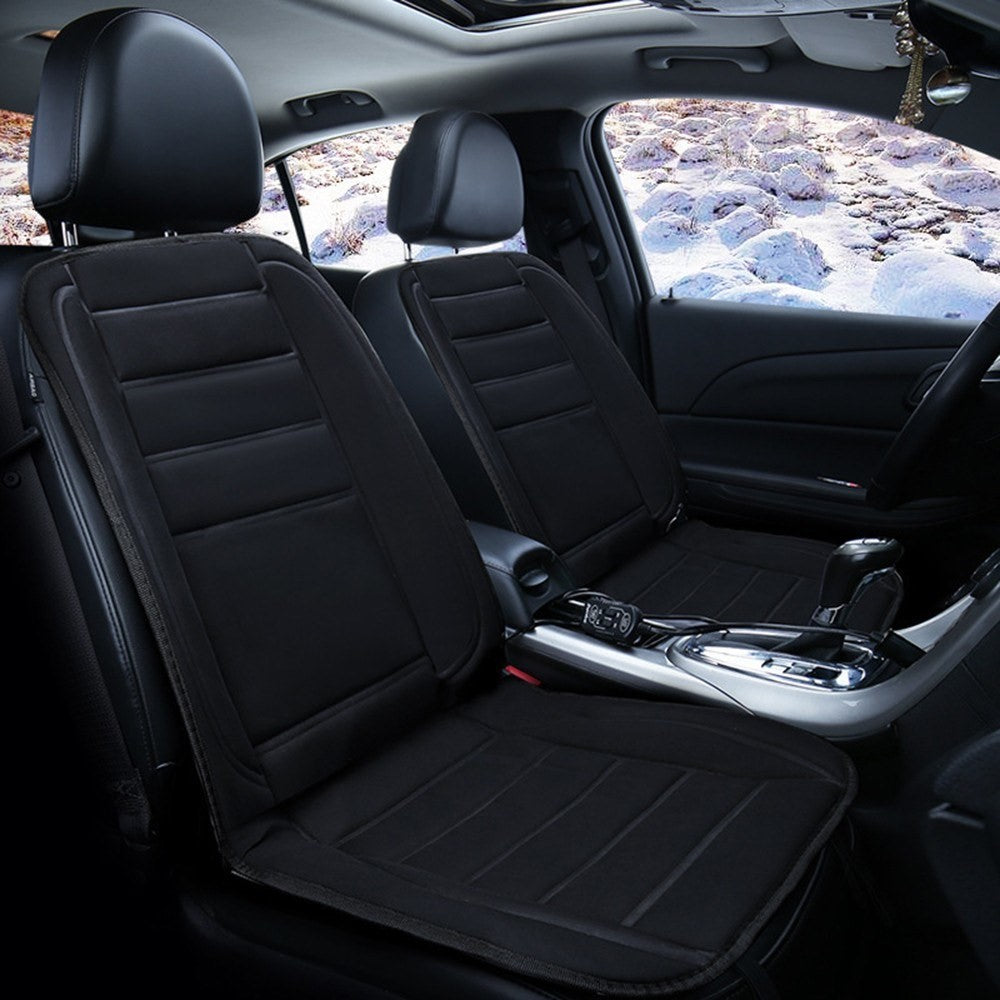 Car Van Auto Heated Padded Pad Non-slip Hot Seat Cushion Cover Warmer 12V
