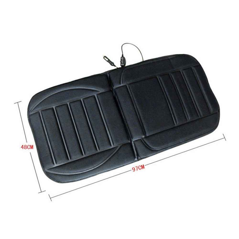 Car Van Auto Heated Padded Pad Non-slip Hot Seat Cushion Cover Warmer 12V