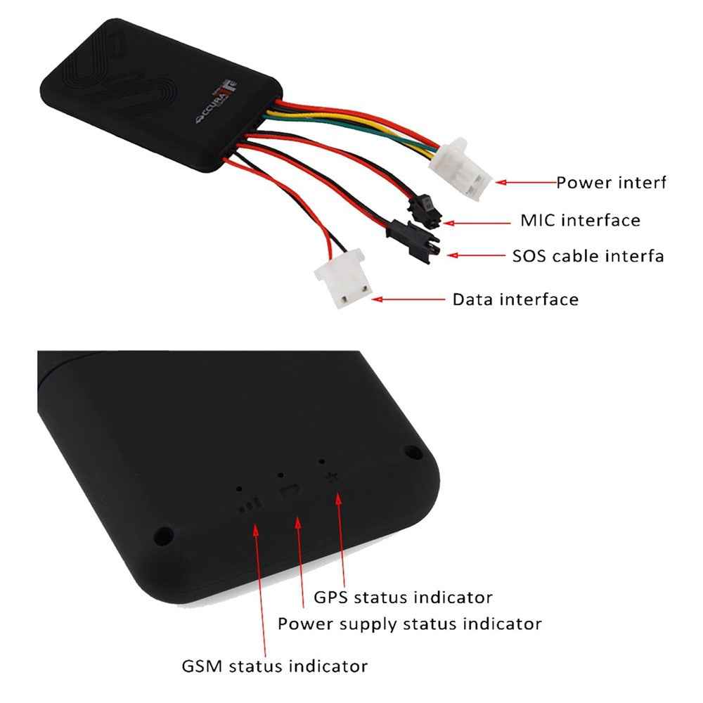 GPS Tracker for Auto Real Time GPS GSM GPRS SMS Tracker Motorcycle Car Bike Antitheft GPS Tracking Device with Alarm System