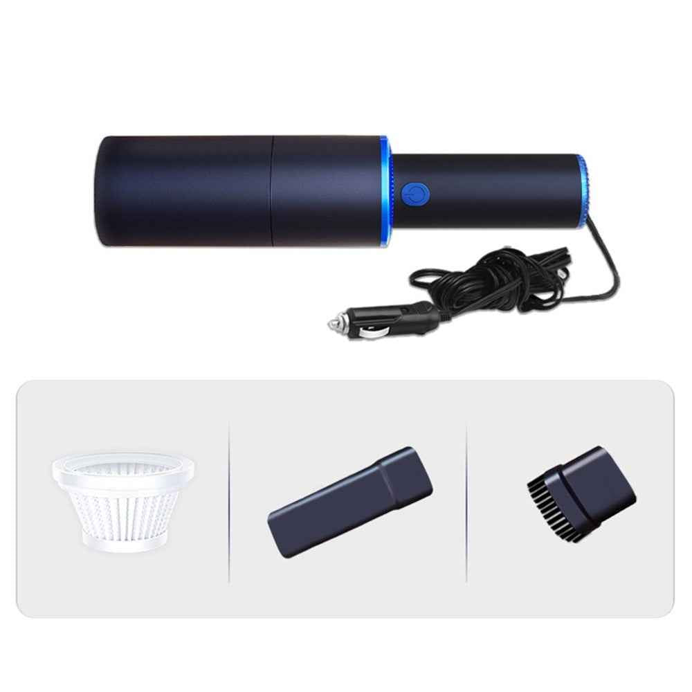Mini Vacuum Cleaner Portable Strong Suction Wet Dry Cleaner for Cleaning Home Office Car - Wired/Blue
