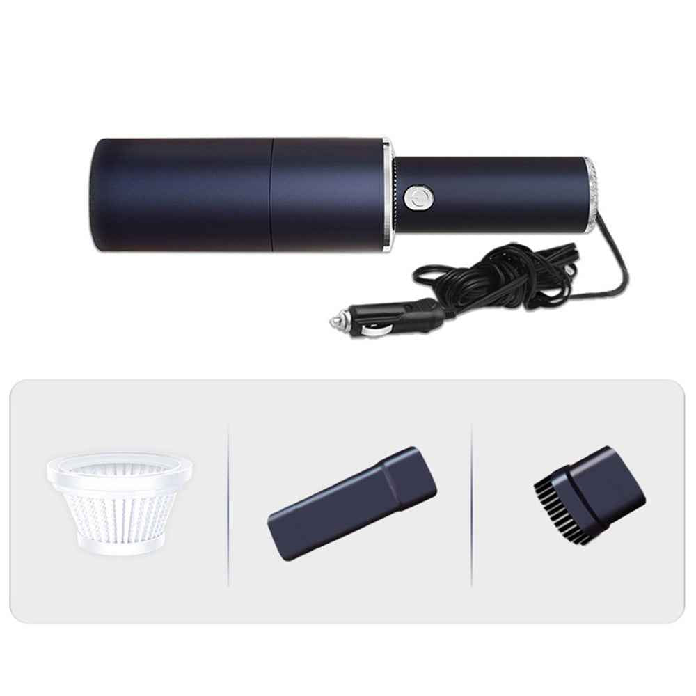 Mini Vacuum Cleaner Portable Strong Suction Wet Dry Cleaner for Cleaning Home Office Car - Wired/Silver