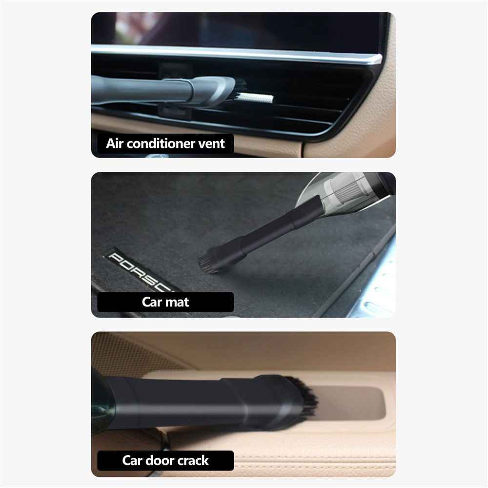 Mini Vacuum Cleaner Portable Strong Suction Wet Dry Cleaner for Cleaning Home Office Car - Wired/Silver