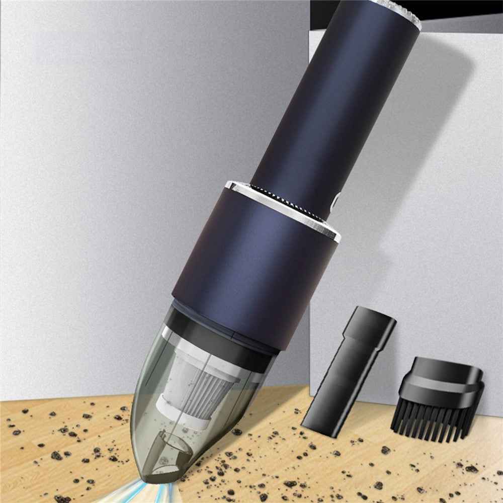 Mini Vacuum Cleaner Portable Strong Suction Wet Dry Cleaner for Cleaning Home Office Car - Wired/Silver