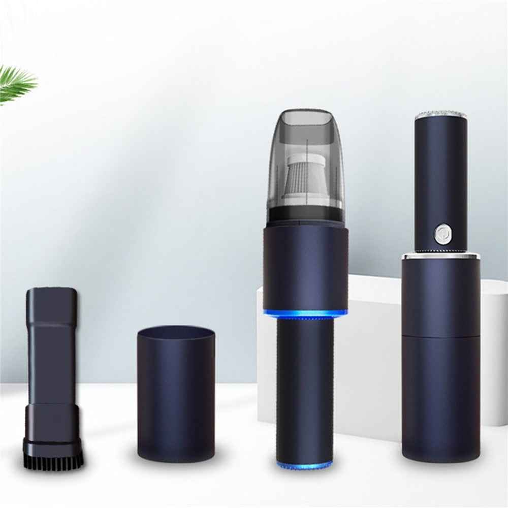 Mini Vacuum Cleaner Portable Strong Suction Wet Dry Cleaner for Cleaning Home Office Car - Wirelss/Silver