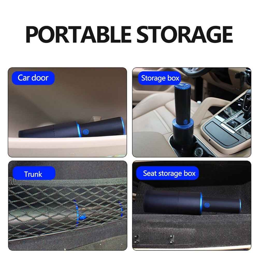 Mini Vacuum Cleaner Portable Strong Suction Wet Dry Cleaner for Cleaning Home Office Car - Wirelss/Silver