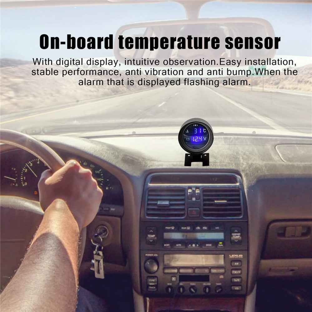 2V/24V Digital Car Water Temp Gauge Temperature Meter for Car Automotive