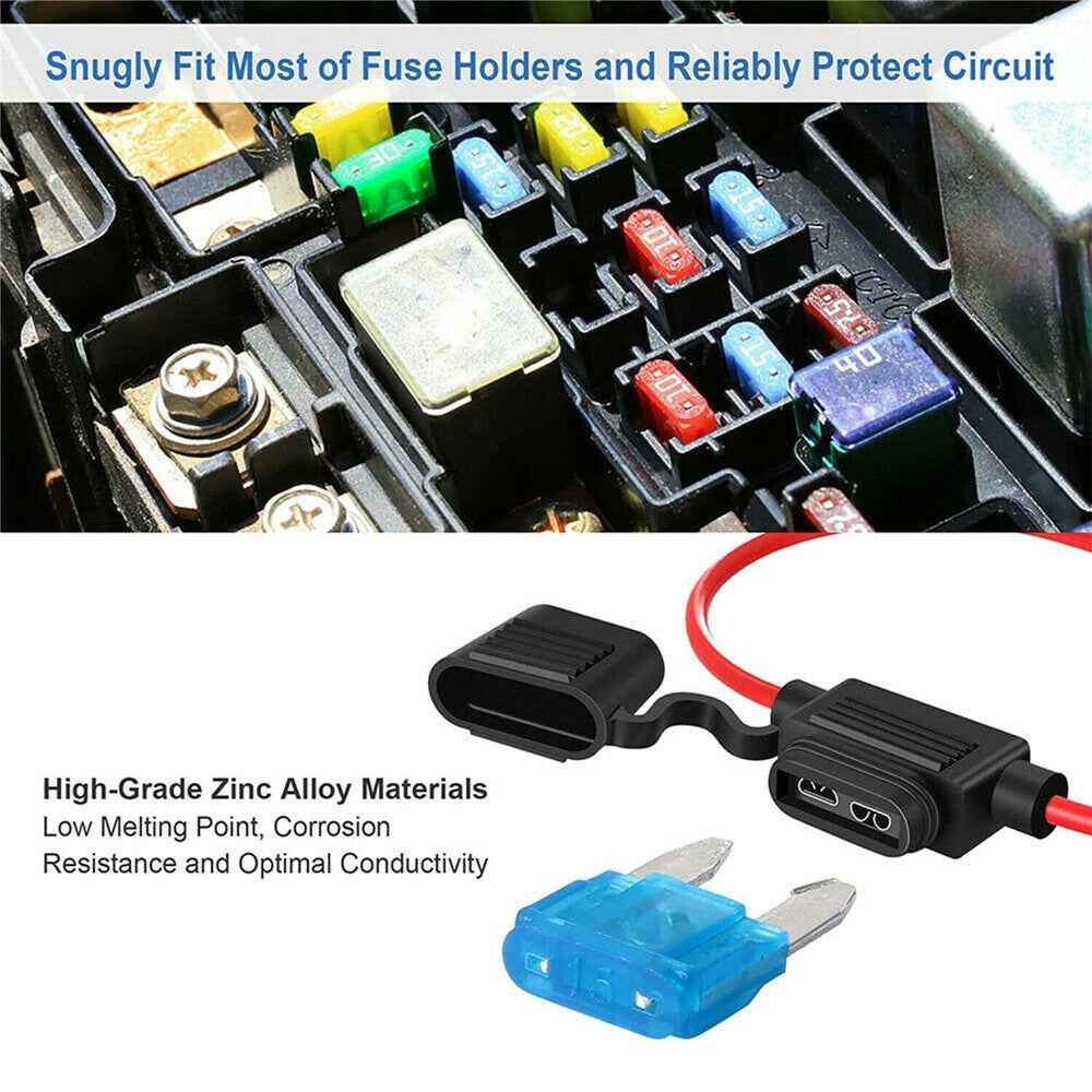 120Pcs/Box Mini Auto Blade Fuses Set 2-35A Assorted Color-coded Carved Amp Rating Fuse