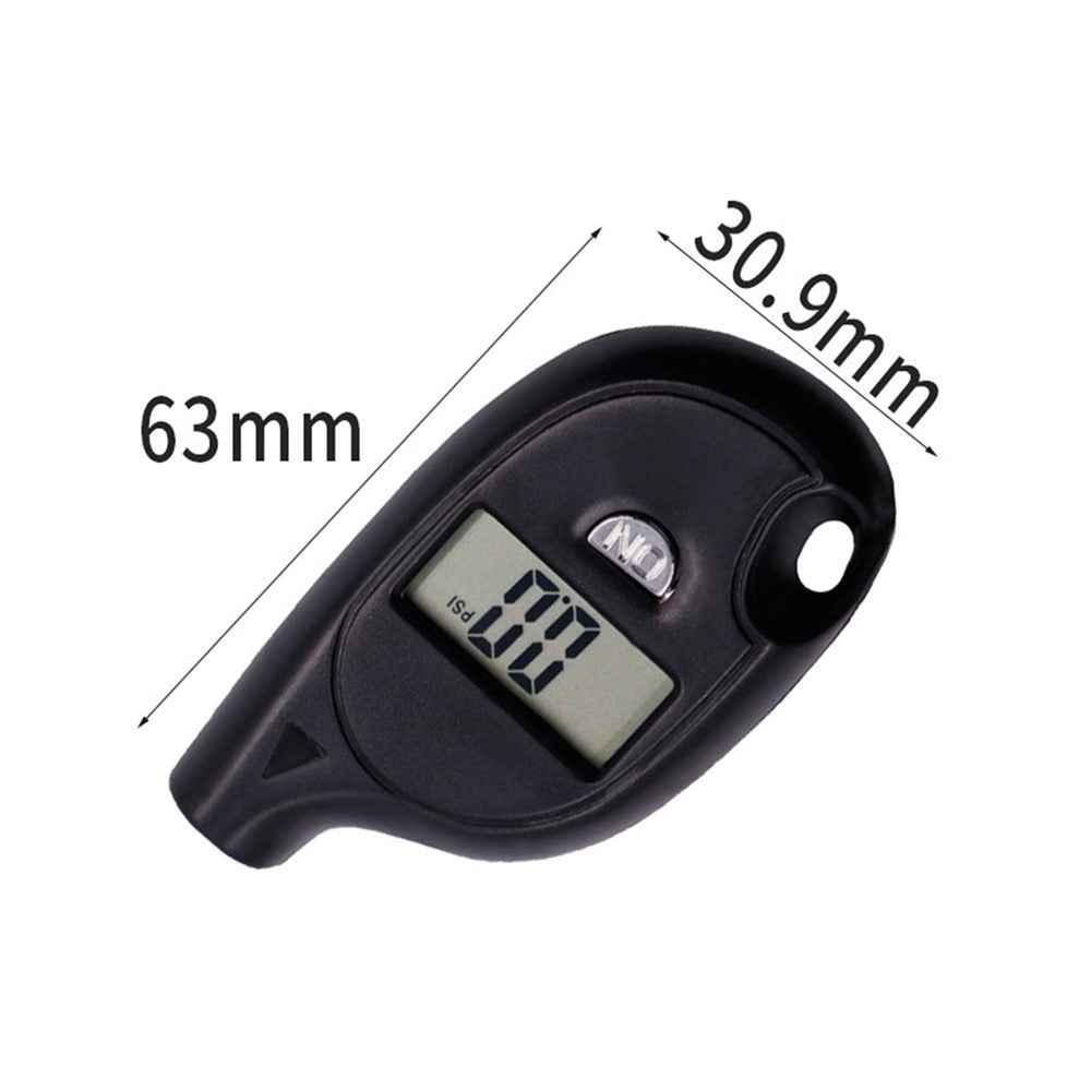 Portable Digital Display Car Tyre Air Pressure Gauge Mini Tire Pressure Tester Measuring Tool with Keychain