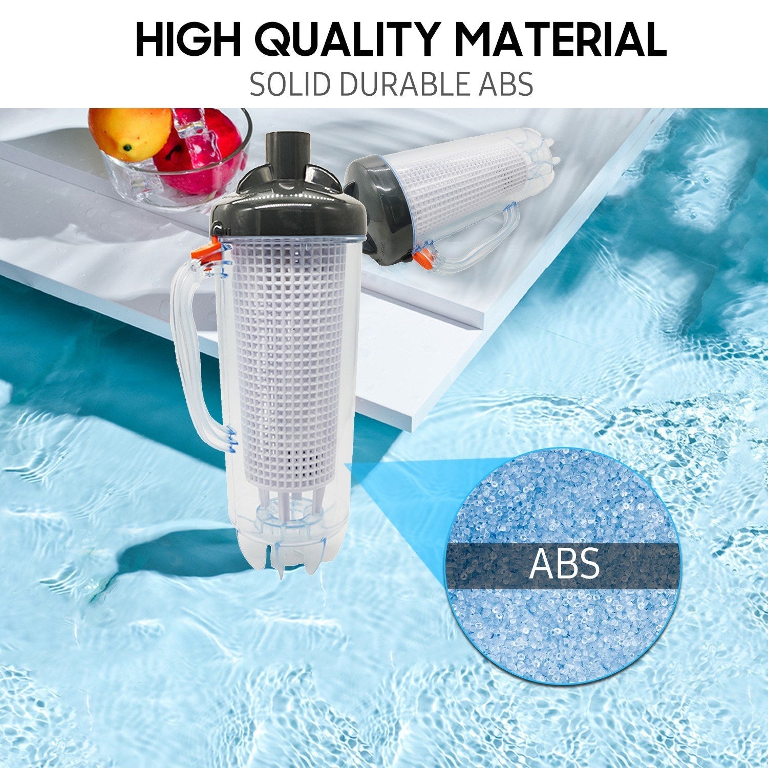 Leaf Trap Canister Swimming Pool Supplies Automatic Vacuum Suction Cleaners with Mesh Basket Hose Adapter