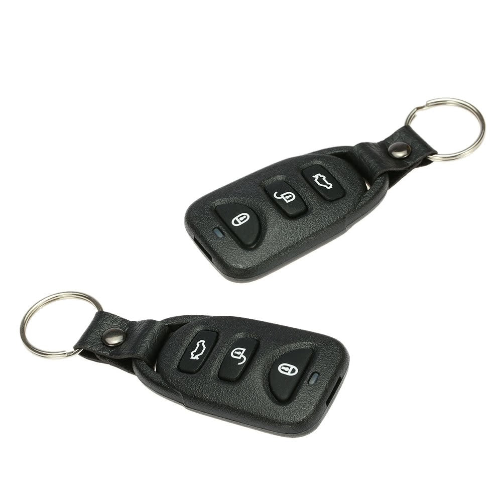 Universal Car Door Lock Flashing Alert Design Keyless Entry System with Trunk Release Button Remote Central Control Box Kit