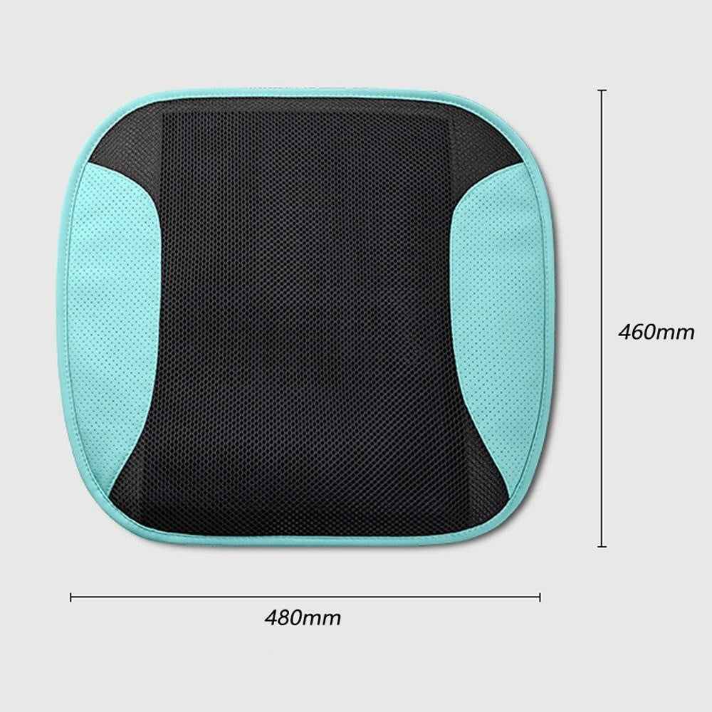 Car Ventilated Cushion Summer Seat Cooler Automotive USB Cooling Seat Cover with 5 Fans 3 Adjustable Wind Speed - Black