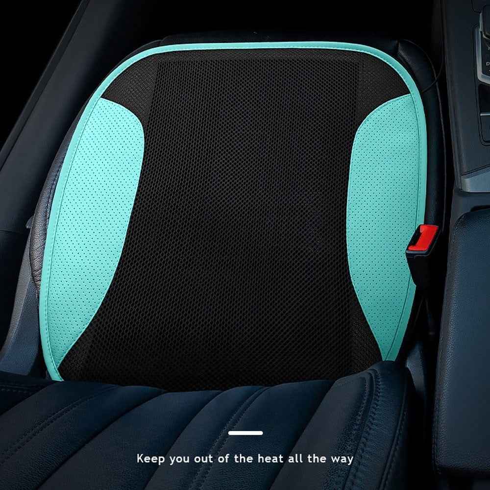 Car Ventilated Cushion Summer Seat Cooler Automotive USB Cooling Seat Cover with 5 Fans 3 Adjustable Wind Speed - Black