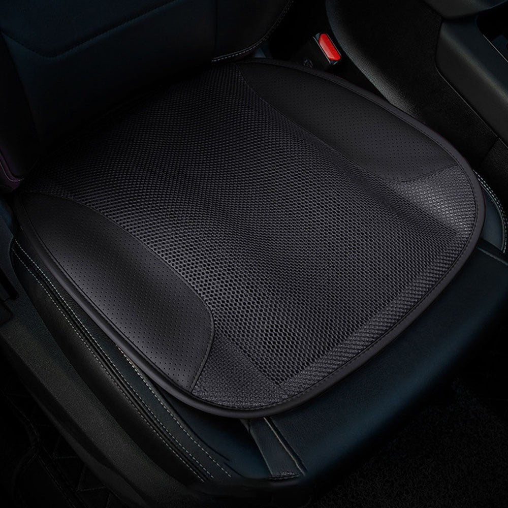 Car Ventilated Cushion Summer Seat Cooler Automotive USB Cooling Seat Cover with 5 Fans 3 Adjustable Wind Speed - Black