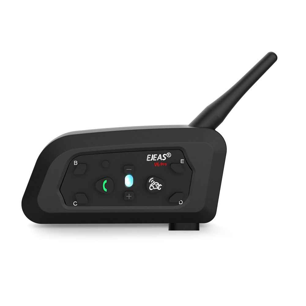 EJEAS V6PRO 1Pc Motorcycle Intercom Bluetooth-compatible 5.0 Headset Full Duplex Riding Real-Time Helmet Communication System
