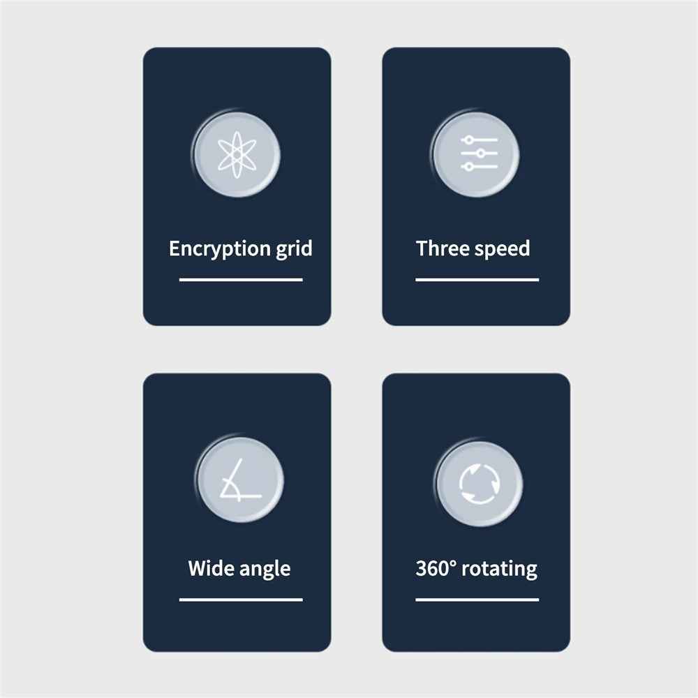 Portable Mini Car Fan Low Noise Powerful Silent Fan 3 Speeds Settings 360-degree Rotation Car Desk Fan for Car/Home/Office/Travel - Dark Green