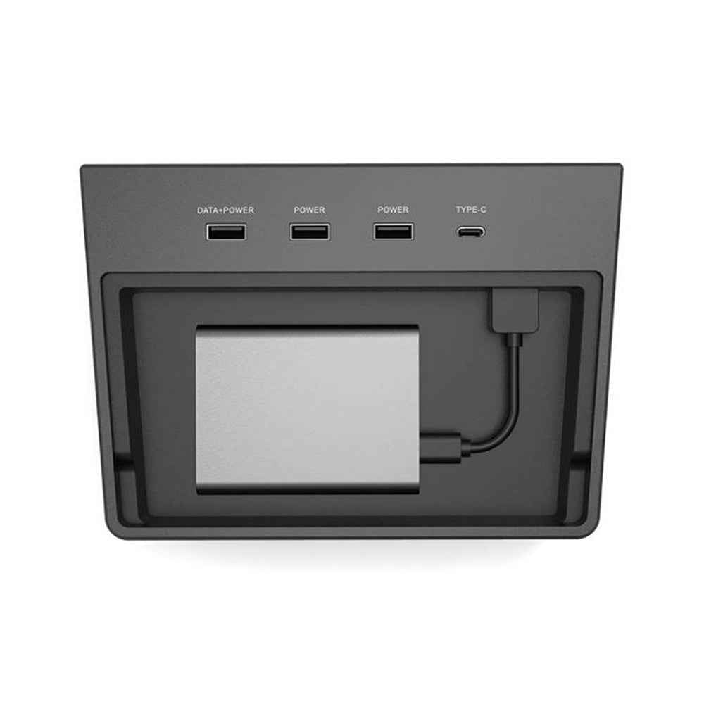 Multi USB Hub for Tesla Model 3, Car Interior 5-in-1 Center Console Adapter Game and Boombox Music USB Hub