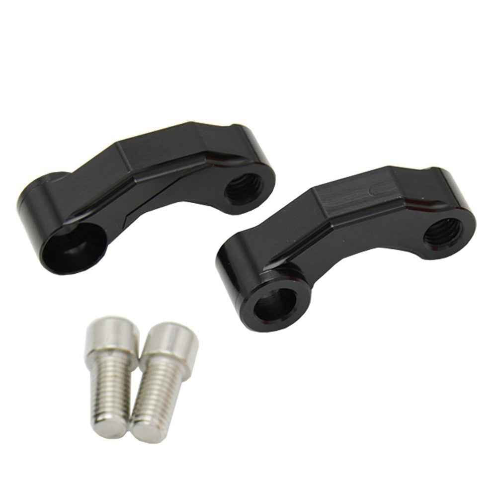 2Pcs Mirror Mount Risers 10mm Motorcycle Mirror Riser Extender Adapter Kit Riser Mount Extender