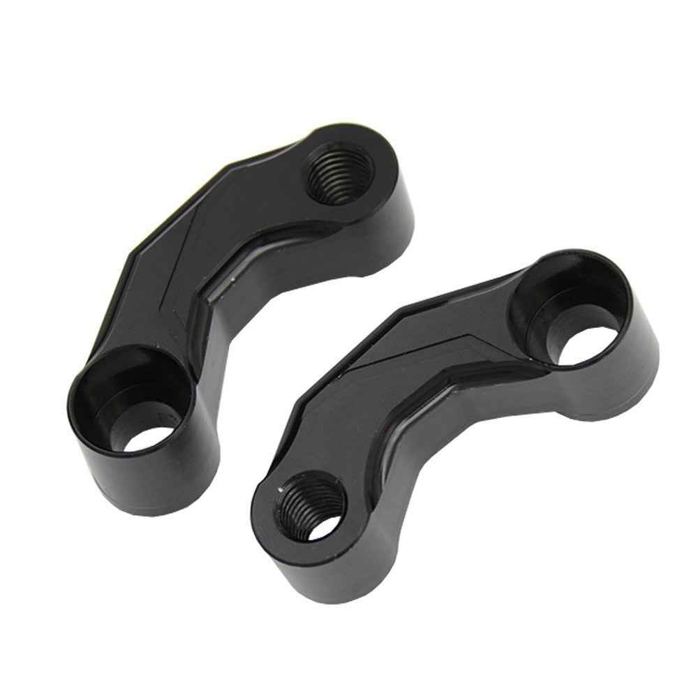 2Pcs Mirror Mount Risers 10mm Motorcycle Mirror Riser Extender Adapter Kit Riser Mount Extender
