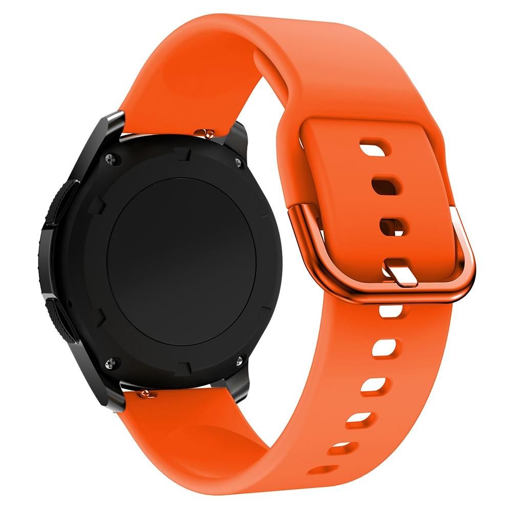 22mm For Huawei Watch GT2e/GT/GT2 46MM Color Buckle Silicone Watchband (Orange)