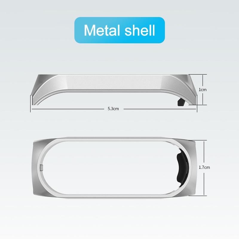 For Xiaomi Mi Band 4 / 3 Milanese Metal Replacement Strap Watchband, Color:Black Green