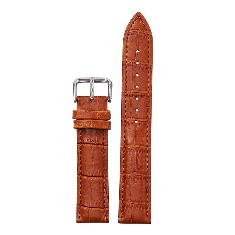 Calfskin Detachable Watch Leather Wrist Strap, Specification: 20mm (Light Brown)