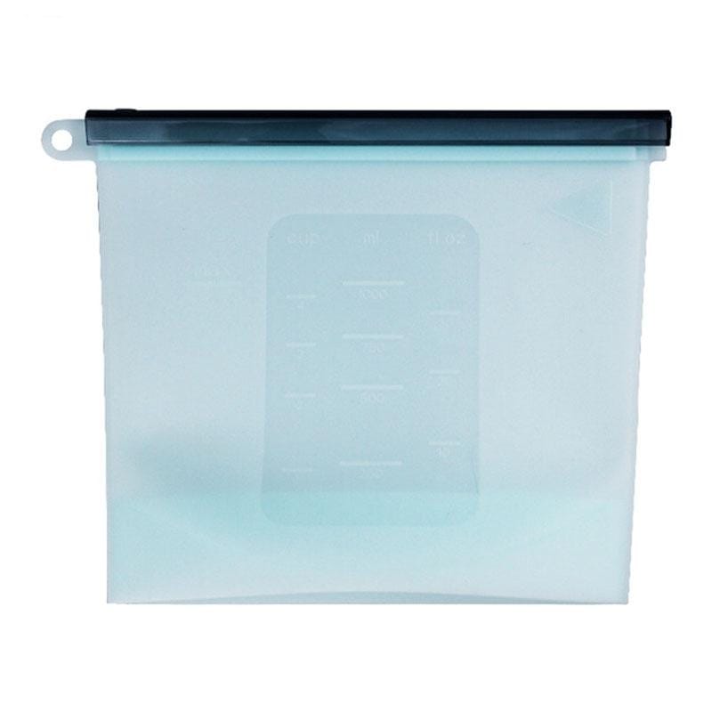 Food Grade Silicone Vacuum Sealed Split Fresh-keeping Bag (Blue)