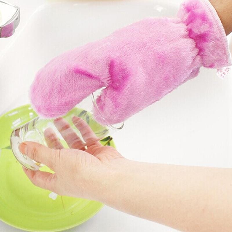 2 Pack Waterproof Degreasing Dishwashing Gloves (Yellow)