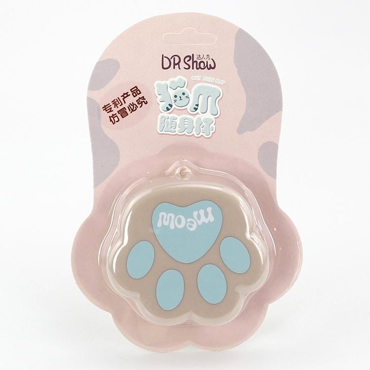 Creative Cat Paw Shape Foldable Cup Portable Travel Water Drinking Cup Mini Telescopic Cup, Capacity: 120ml (Pink)